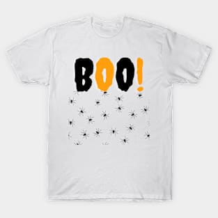 Boo and Spiders, Creepy Crawlers, Halloween Lovers, October 31st T-Shirt